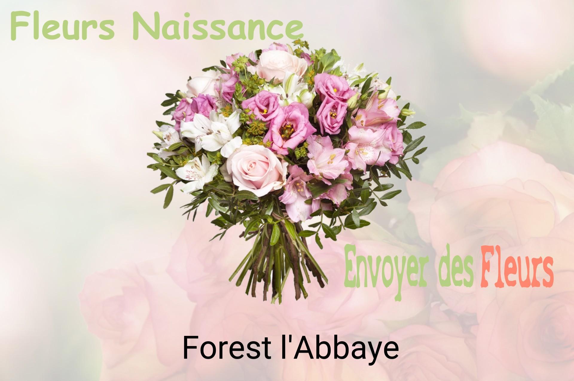 Bouquet de fleurs de naissance livré à Forest-l'Abbaye